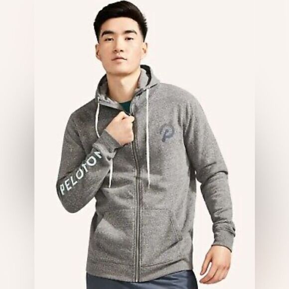 Peloton Vintage Fleece full zip up hoodie jacket L - Picture 2 of 10